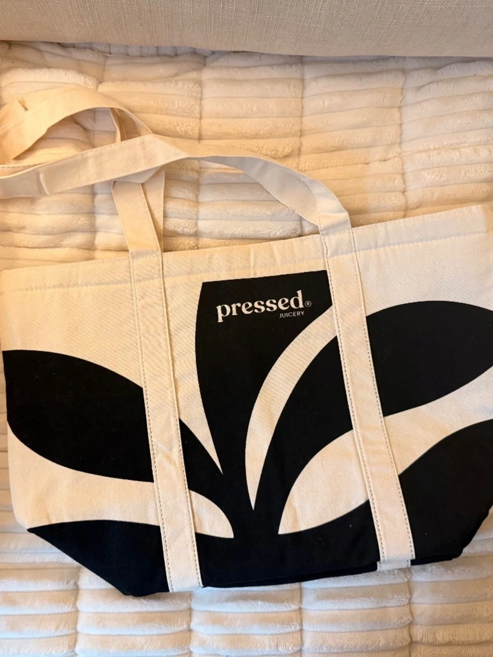 Pressed Juicery cooler tote bag